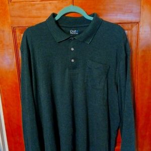 Mens long sleeve polo